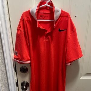 Nike Men's Bright Red Polo Shirt